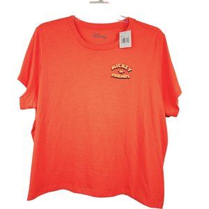 NWT Disney Womens Plus Size 2X T-Shirt Mickey Minnie Pluto Goofy Donald Friends